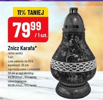 Znicz Karafa różne wzory promocja w POLOmarket