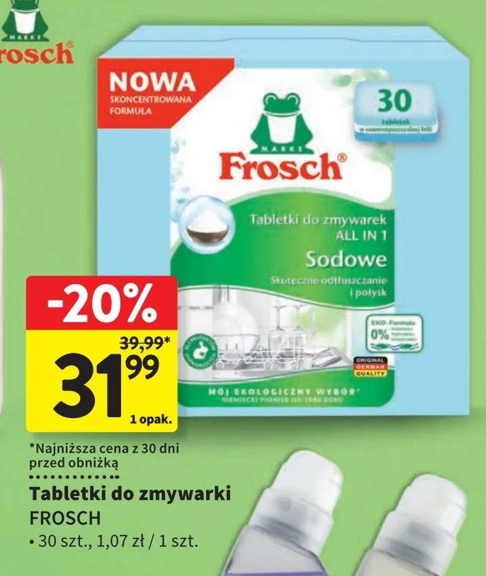 Tabletki do zmywarki sodowe Frosch promocja