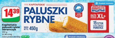 Paluszki rybne Kapitańskie Abramczyk promocja w Dino