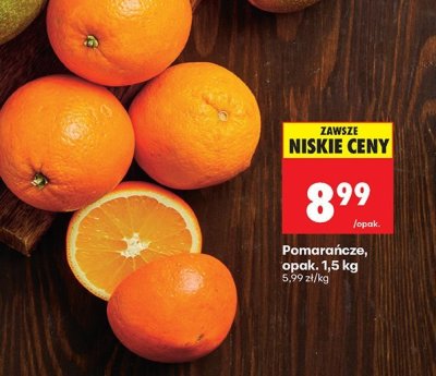 Pomarańcze 1,5 kg promocja w Biedronka