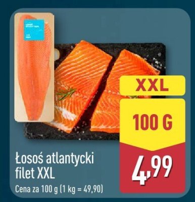 Łosoś atlantycki filet XXL promocja w Aldi
