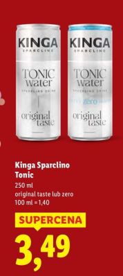 Tonic Sparclino zero  promocja w Lidl