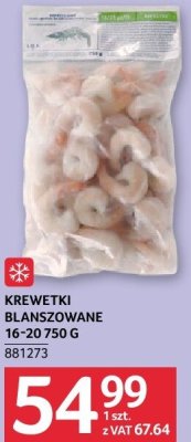 Krewetki blanszowane Frosta 16-20 750 g promocja w Selgros