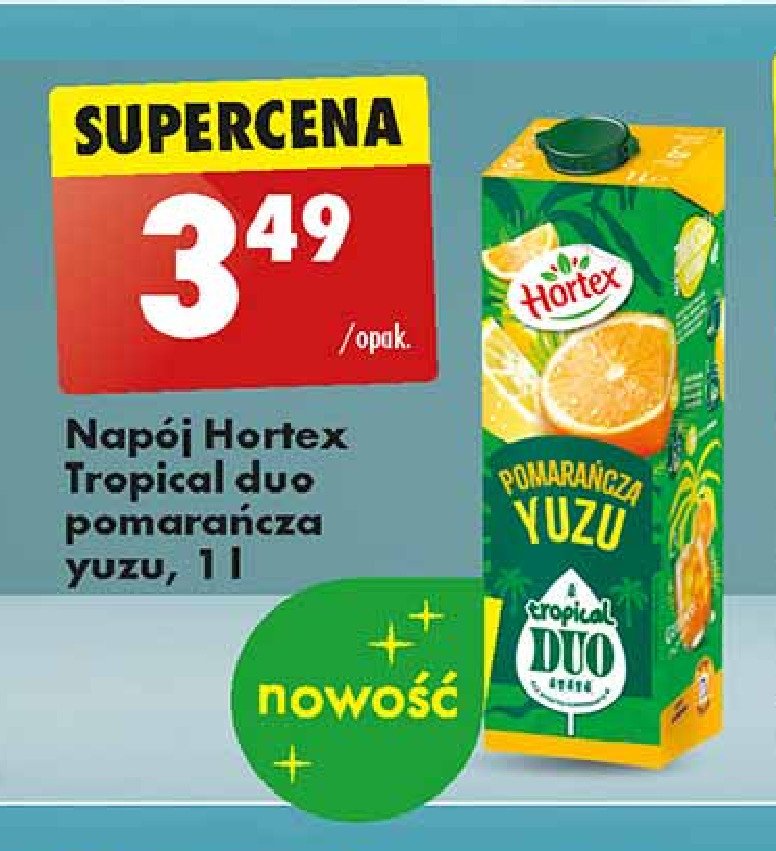 Sok pomarańcza yuzu Hortex promocja