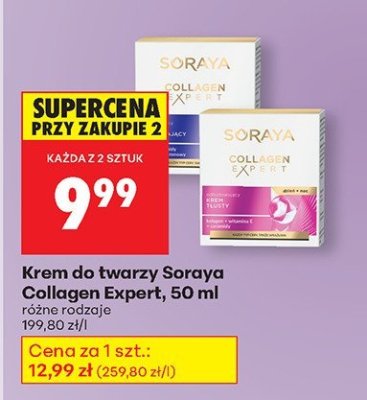 Krem do twarzy Soraya Collagen Expert, 50 ml promocja w Biedronka