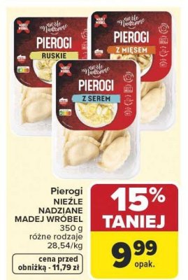 Pierogi ruskie NIEZŁE NADZIANIE MADEJ WRÓBEL promocja w Carrefour