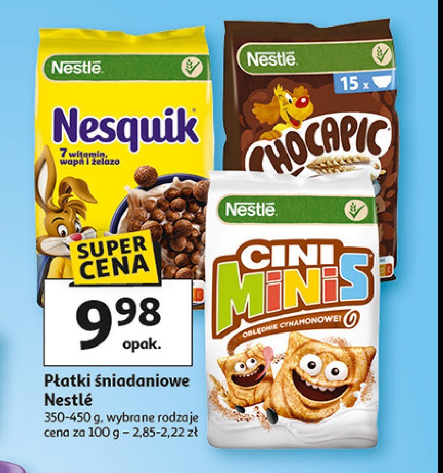 P艂atki 艣niadaniowe Nesquik promocja