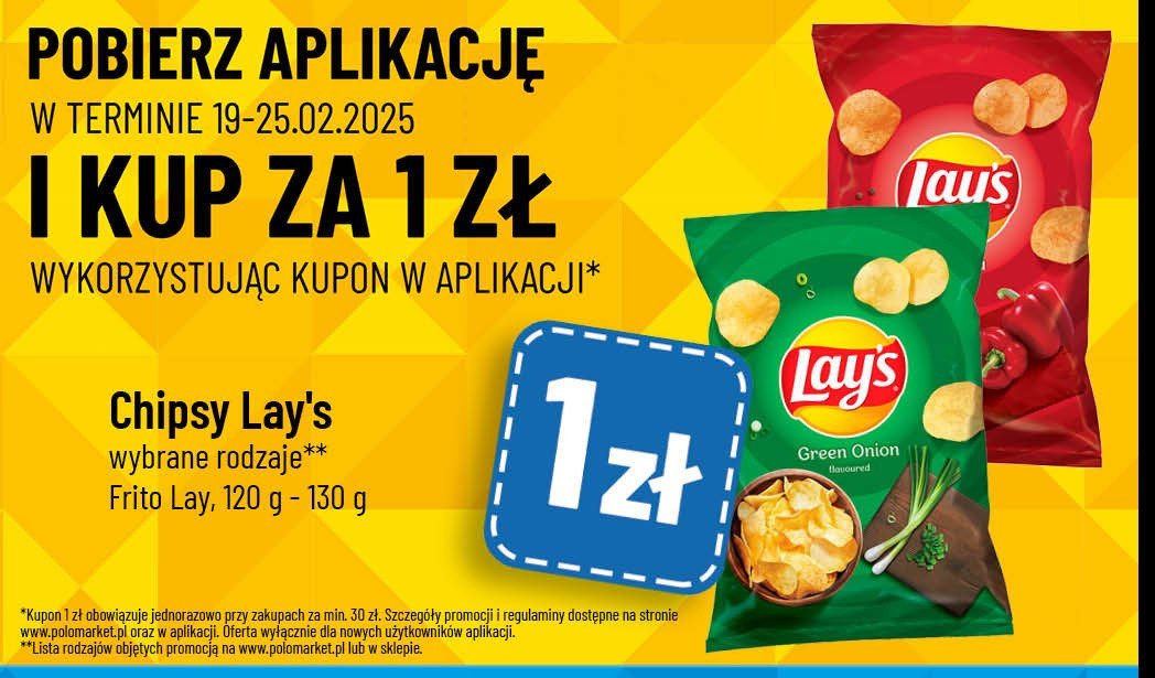 Chipsy paprykowe Lay's Frito lay lay's promocja w POLOmarket