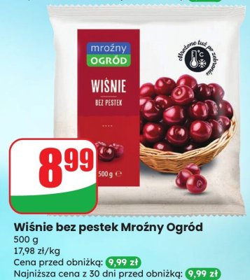 Wiśnie bez pestek Mrożny Ogród promocja w Dino