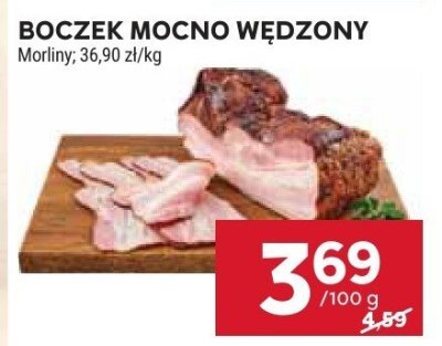 Boczek mocno wędzony  promocja w Stokrotka