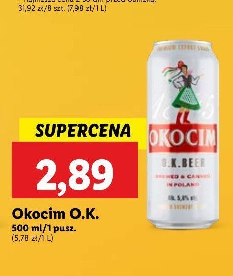 Piwo Okocim o.k. beer promocja