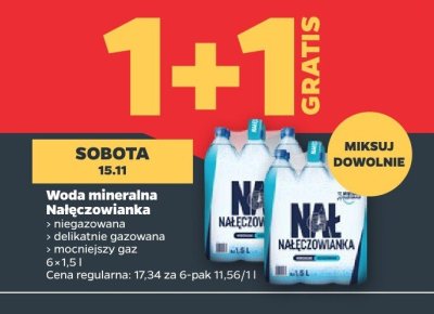 Woda mineralna niegazowana 6-pak promocja w Netto