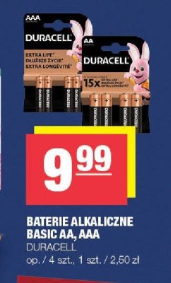 Baterie alkaliczne Duracell promocja w SPAR