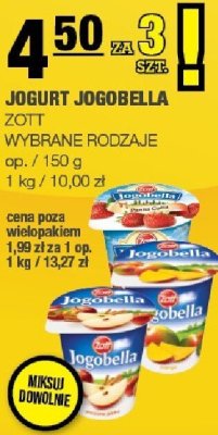 Jogurt Jogobella Zott promocja w SPAR