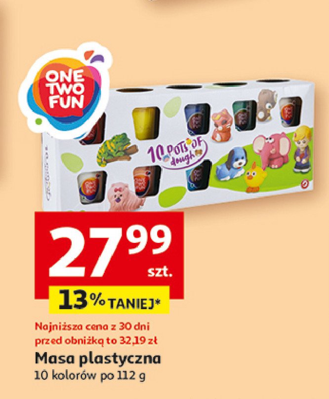 Masa plastyczna One two fun promocja w Auchan