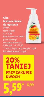 Mydło w piance do mycia rąk promocja w Lidl