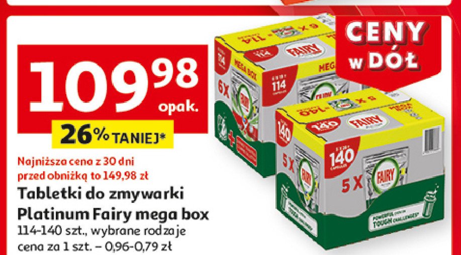 Kapsułki do zmywarki Fairy platinum plus promocja