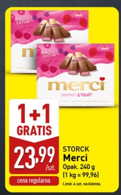 Czekoladki Merci Storck promocja w Aldi