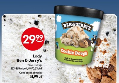 Lody Ben & Jerry's różne rodzaje promocja w Żabka