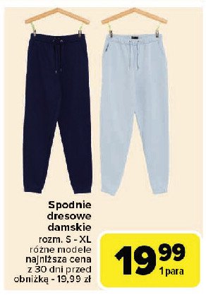 Spodnie damskie dresowe roz. s-xl promocja w Carrefour Market