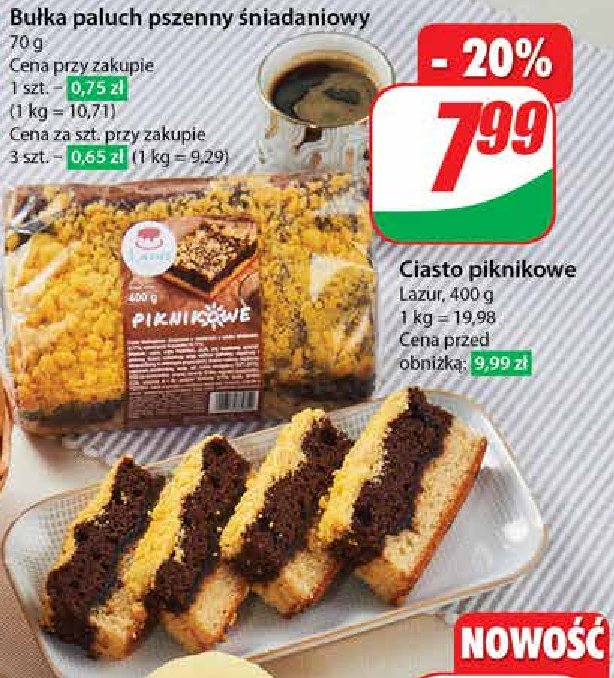 Ciasto piknikowe Lazur promocja