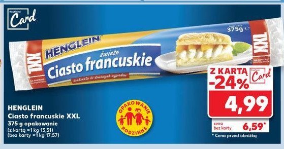 Ciasto francuskie Henglein promocja