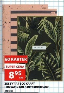 Zeszyt a4/60 k kratka satin gold Interdruk promocja