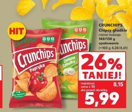 Chipsy zielona cebulka Crunchips Crunchips lorenz promocja