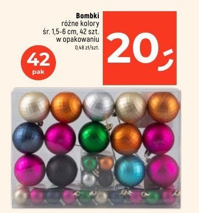 Bombki 1.5 cm/6 cm promocja