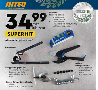 Nożyce do cięcia rur pcv Niteo tools promocja