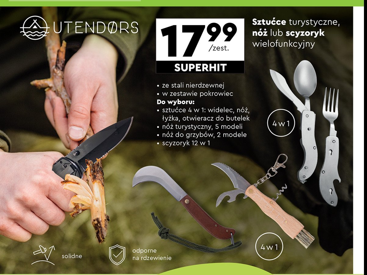 Noż do grzybów Utendors promocja