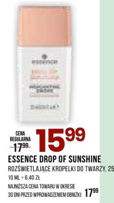 Rozświetlające kropelki do twarzy Essence Drop of Sunshine 25 ml promocja w Drogerie Natura