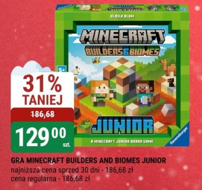 Gra MINECRAFT BUILDERS AND BIOMES JUNIOR promocja w bi1