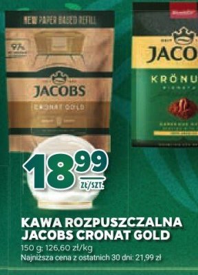Kawa rozpuszczalna Jacobs Cronat Gold promocja w Stokrotka