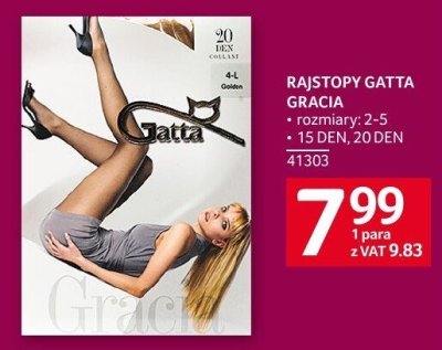Rajstopy Gatta Gracia 15 DEN promocja w Selgros