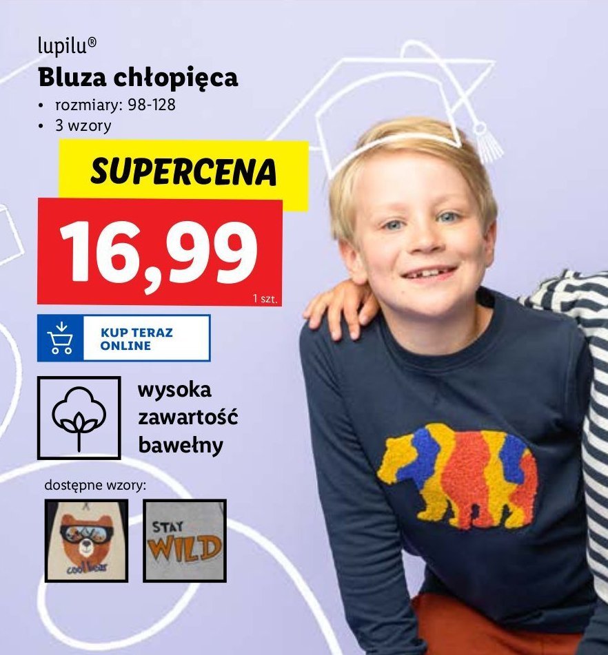 Bluza chłopieca Lupilu promocja