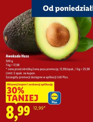 Awokado Hass Lidl promocja w Lidl