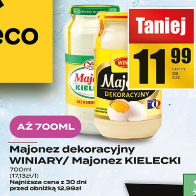 Majonez dekoracyjny WINIARY promocja w Supeco