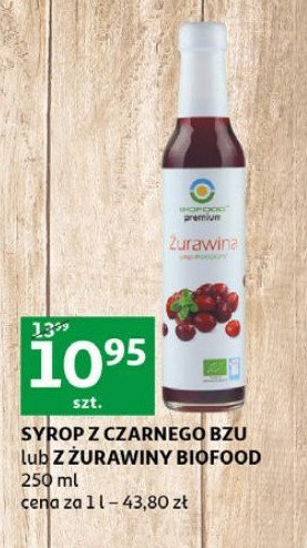 Syrop czarny bez Bio food premium promocja