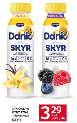 Jogurt Danio Skyr pitny 270g różne smaki promocja w Selgros