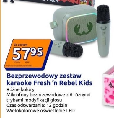 Bezprzewodowy zestaw karaoke Fresh 'n Rebel Kids promocja w Action
