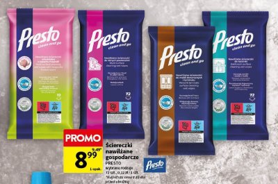 Ściereczki nawilżane gospodarcze wybrane rodzaje promocja w Intermarche