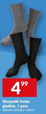 Skarpetki frotte gładkie, 1 para promocja w Twój Market