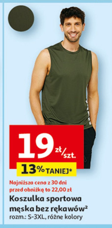 Koszulka sportowa męska promocja w Auchan