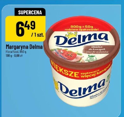 Margaryna Delma Słona Flora promocja w POLOmarket