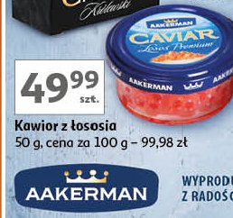 Kawior z łososia Aakerman promocja w Auchan