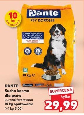 Karma dla psa kurczak Dante promocja w Kaufland