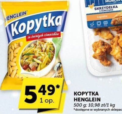 Kopytka Henglein promocja w Euro Sklep