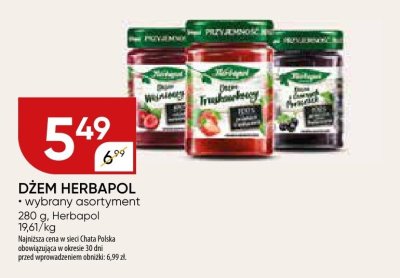 Dżem Herbapol wybrany asortyment 280 g promocja w Chata Polska