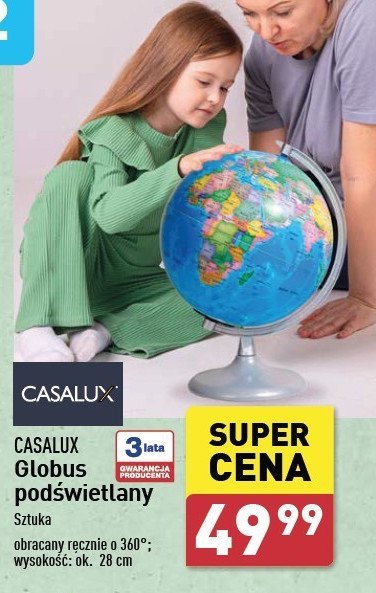 Globus podświetlany led Casalux promocja